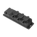 ORNO OR-AE-13166 zásuvka odolná gumená, 3x 230V, IP44