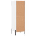 vidaXL Botník lesklý biely 30x35x105 cm spracované drevo