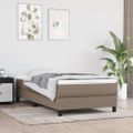 vidaXL Posteľný rám s boxspringom Taupe 80x200cm Látka