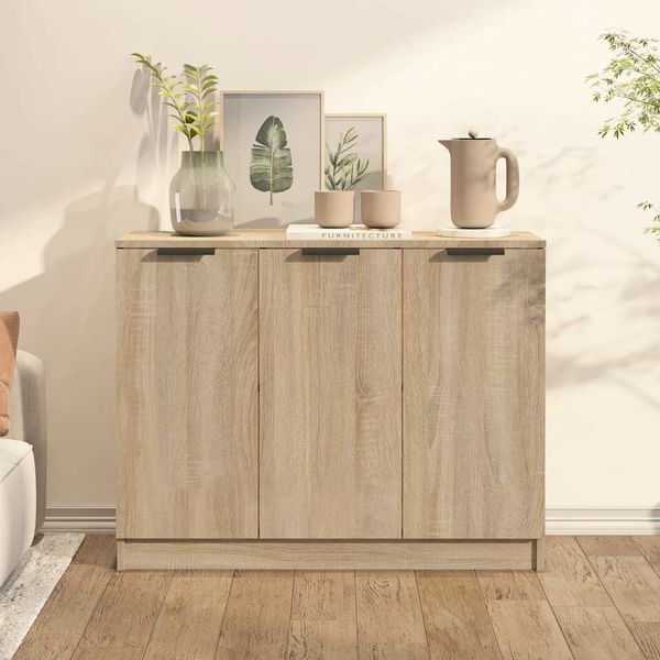 vidaXL Komoda farba dubu sonoma 90,5x30x70 cm spracované drevo