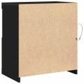 vidaXL LED komoda Čierna 60,5 x 37 x 67 cm Kompozitné drevo