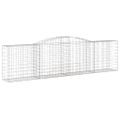 vidaXL Oblúkové gabiónové koše 15 ks 400x50x100/120cm pozinkov. železo