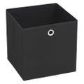 vidaXL Úložné boxy 4 ks, netkaná textília 28x28x28 cm, čierne