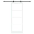 vidaXL Posuvné dvere ORKDAL 83 x 211 cm Biela a čierna