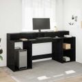 vidaXL Stôl so zásuvkou Čierny dub 200 x 55 x 91 cm Kompozitné drevo