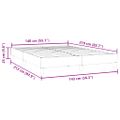 vidaXL Rám postele bez matraca Tmavo zelená 140x210 cm Zamat