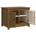 vidaXL Konferenčný stolík medovo-hnedý 71x49x55 cm borovicový masív