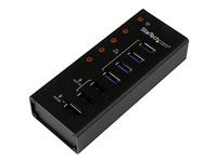 4 Port USB 3.0 Hub plus 3 nabíjacie porty - ST4300U3C3