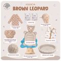 Plávacia vesta pre deti Brown Leopard 1-2 roky