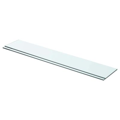 vidaXL Poličky 2 ks panel z priehľadného skla 70x12 cm