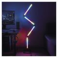 LED stojacia lampa GoSmart EMOS ZCW34BR, čierna, 175 cm, teplá biela / RGB, WiFi