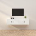 vidaXL Nástenné TV skrinky 2 ks biele 80x34,5x40 cm
