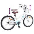 vidaXL Detské Kolo 18 Palcov pre deti od 5 do 7 rokov Biela