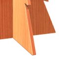 vidaXL Drevený vianočný stromček voskovohnedý 80 cm masívna borovica