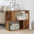 vidaXL Skriňa na knihy/Izbový prepážka Old Wood 80x24x63 cm