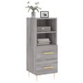 vidaXL Komoda sivý dub sonoma 34,5x34x90 cm spracované drevo