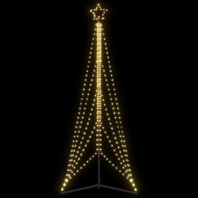 vidaXL LED vianočný stromček 525 LED teplá biela 302 cm