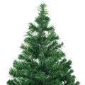 vidaXL Osvetlený umelý vianočný stromček+gule 210 cm, 910 vetvičiek