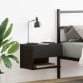 vidaXL Nočný stolík Čierny dub 46 x 30 x 30 cm Kompozitné drevo