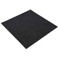 vidaXL Kobercová dlaždica Tmavosivá 50 x 50 cm 4 ks PP a Bitúmen
