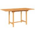 vidaXL Predlžovací záhradný stôl 110-160x80x75 cm masívny teak