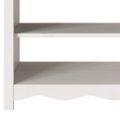 vidaXL Konzolový stôl so zásuvkou Drammen Biela 89,5 x 37 x 73 cm
