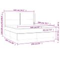 vidaXL Posteľný rám boxspring s matracom čierny 160x200 cm zamat