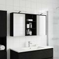 vidaXL Set kabinetov do kúpeľne 3 ks 126 x 16 x 62.5 cm