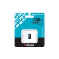 Kingston memory card 256GB microSDXC Canvas Go Plus Gen4 200MB/s A2 U3 V30