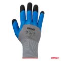 Ochranné rukavice polyesterové, potiahnuté penou na 3/4 povrchu, veľkosť 8 (2 páry), trieda 3131X – AMiO-04643
