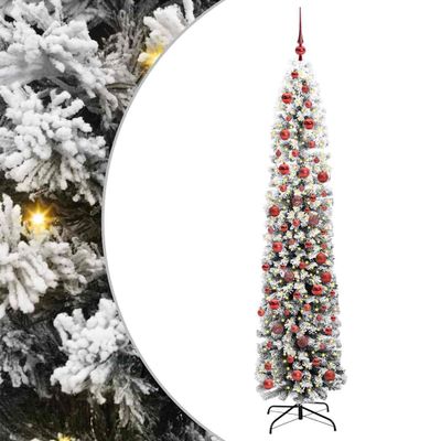 vidaXL Umelý vianočný stromček Zelená 180 cm PVC, oceľ a plast