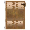 vidaXL Záhradná brána 85x150 cm, corten oceľ, štvorcový dizajn