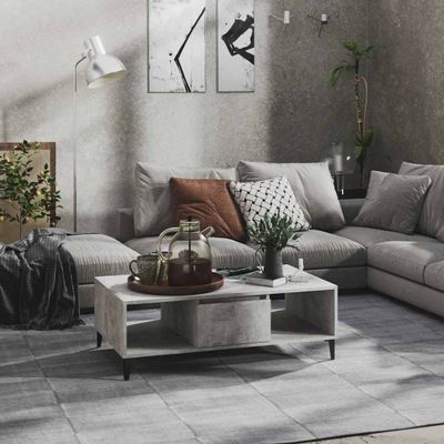 vidaXL Konferenčný stolík betónovo sivý 103,5x60x35cm kompozitné drevo