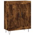 vidaXL Vysoká skrinka dymový dub 69,5x34x180 cm spracované drevo