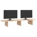 vidaXL Stojan na monitor 100x27x15 cm masívna borovica