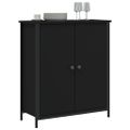 vidaXL Komoda čierna 70x30x80 cm kompozitné drevo
