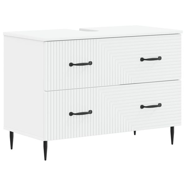 vidaXL Kúpeľňová skrinka pod umývadlo HAARLEM Biela 82 x 41 x 58,5 cm