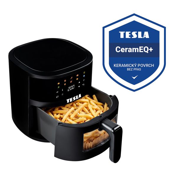 TESLA AirCook Q45 Pro - multifunkčná digitálna horúcovzdušná fritéza - rozbalené