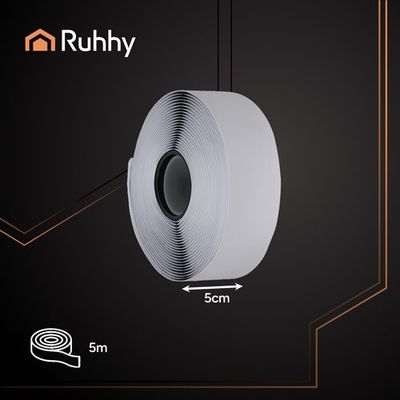 Samolepiaca páska na suchý zips 5m x 5cm čierna Ruhhy 25806
