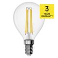 LED žiarovka Filament Mini Globe / E14 / 3,4 W (40 W) / 470 lm / neutrálna biela