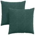 vidaXL Vankúše na pohovku 2 pcs Tmavozelená 60 x 60 cm