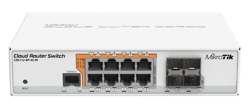 MikroTik CRS112-8P-4S-IN Cloud Router Switch