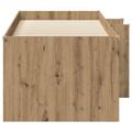vidaXL Rám postele pre deti na vysokej posteli Dub artisan 90 x 200 cm