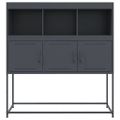 vidaXL Komoda antracitová 100,5x39x107 cm oceľ