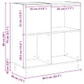 vidaXL Skrinka na gramofónové platne dub artisan 85 x 38 x 89 cm