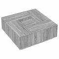 vidaXL Konferenčný stolík sivý sonoma 100x100x40 kompozitné drevo