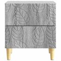vidaXL Nočný stolík Sivý Sonoma 43 x 34,5 x 48 cm Kompozitné drevo