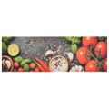 vidaXL Kuchynský koberec umývateľný Vegetables 60x180 cm zamat