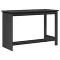 vidaXL Stôl Sivá 112 x 50 x 75 cm Masívne borovicové drevo