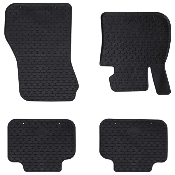 vidaXL Autokoberec 4 pcs Čierna vhodné pre BMW 1er 2017- Guma